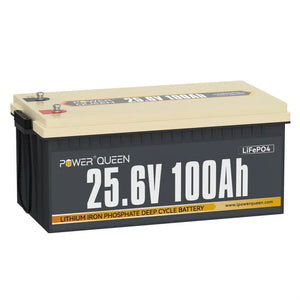 Μπαταρία Λιθίου Power Queen Life Premium LiFePO4 25.6V 100Ah