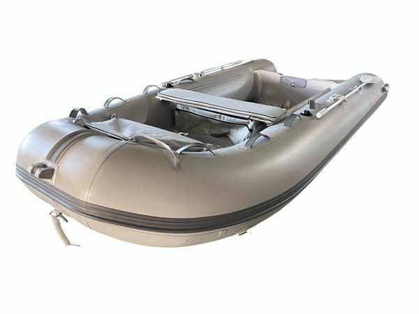 Πλάγια εμπρός όψη CUDA 3.6m, επαγγελματικό PVC και ράουλο πλώρης.