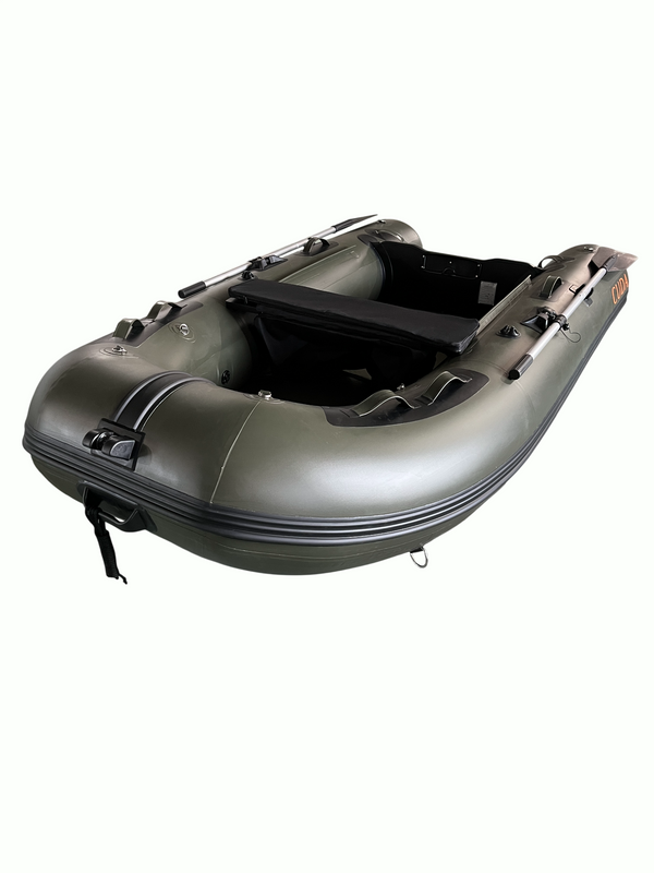 Πλάγια εμπρός όψη CUDA FD290KAM, λαδί χρώμα και περιμετρική λωρίδα προστασίας PVC.