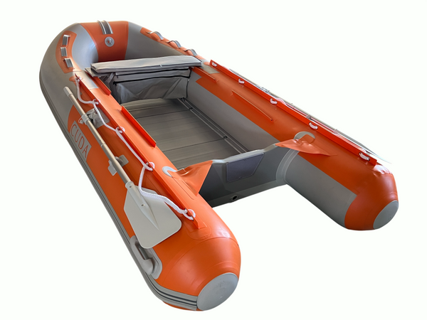 Φουσκωτο Σκάφος ,Rescue Boat CUDA 4+1 ατόμων 3.4m x 1.52m με πάτωμα αλουμινίου και φουσκωτή γάστρα.
