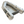 Load image into Gallery viewer, Πλάγιο προφίλ γκρι φουσκωτού σκάφους CUDA mini 2,0m, χωρητικότητας 2 ατόμων.

