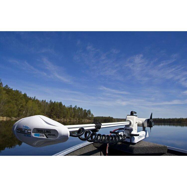 Πισω Ηλεκτρική Μηχανή Άγκυρα Haswing Cayman 80LBS GPS 24V Λευκή (2.10m) New Model

