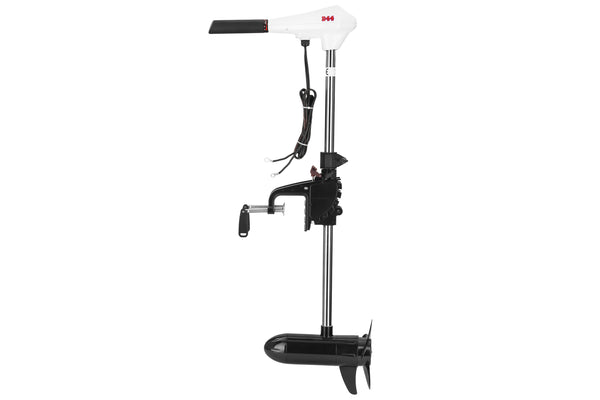 Ηλεκτρική εξωλέμβια μηχανή Haibo 54 Lbs 12V (Κωδικός EVAL 04360-54) με ανοξείδωτο άξονα, τηλεσκοπική λαβή και ψηφιακή ένδειξη μπαταρίας LED.