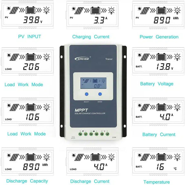 Ρυθμιστής φόρτισης EPEVER Tracer 4210 AN 40A 100V