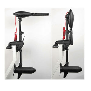 Ηλεκτρική εξωλέμβια μηχανή Haswing Osapian 55 Lbs 12V με σπαστή τηλεσκοπική λαγουδέρα, τρίφτερη προπέλα και ψηφιακή ένδειξη μπαταρίας LED.