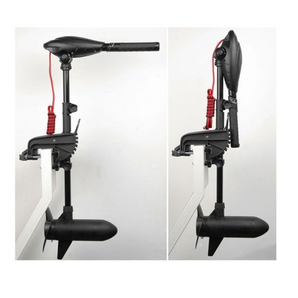 Ηλεκτρική εξωλέμβια μηχανή Haswing Osapian 55 Lbs 12V με σπαστή τηλεσκοπική λαγουδέρα, τρίφτερη προπέλα και ψηφιακή ένδειξη μπαταρίας LED.