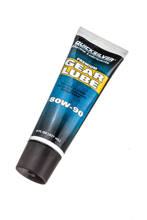 Βαλβολίνη κιβωτίου ταχυτήτων Quicksilver Premium 80W-90 σε σωληνάριο 237ml για μικρές εξωλέμβιες.