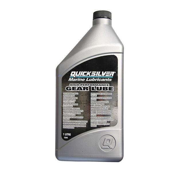 Ενισχυμένη βαλβολίνη ποδαρικού Quicksilver High Performance Gear Lube 1Lt, εμπρόσθια όψη.